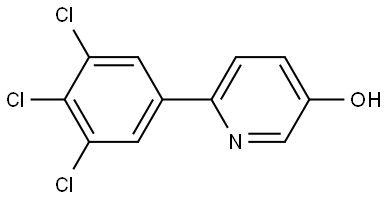 6-(3,4,5-Trichlorophenyl)-3-pyridinol Struktur