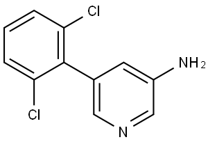 5-(2,6-Dichlorophenyl)-3-pyridinamine Struktur