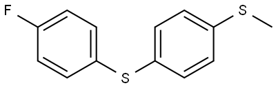 4-Methylthiophenyl 4-fluorophenyl sulfide Structure