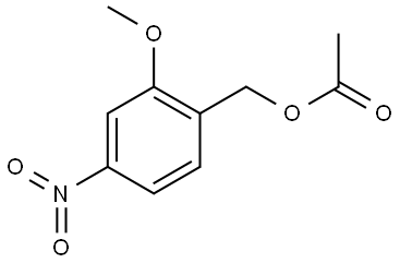 Benzenemethanol, 2-methoxy-4-nitro-, 1-acetate Structure