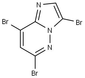 3,6,8-tribromoimidazolo[1,2-b]pyridazine 结构式