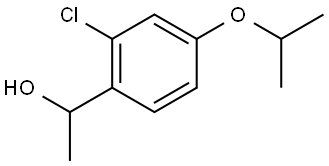 1-(2-chloro-4-isopropoxyphenyl)ethanol 结构式