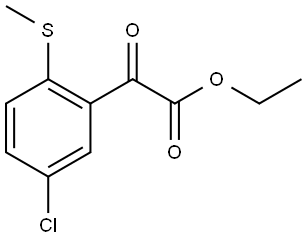 ethyl 2-(5-chloro-2-(methylthio)phenyl)-2-oxoacetate Structure