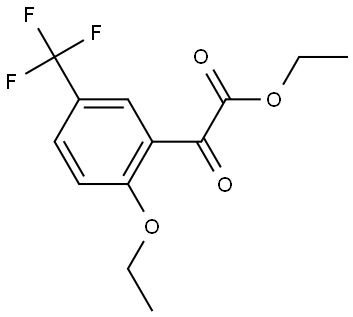 Ethyl 2-ethoxy-α-oxo-5-(trifluoromethyl)benzeneacetate Structure