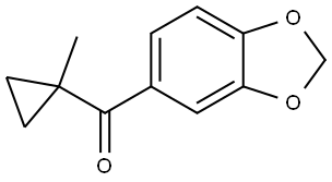 1,3-Benzodioxol-5-yl(1-methylcyclopropyl)methanone Structure