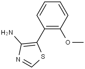 4-Amino-5-(2-methoxyphenyl)thiazole 化学構造式