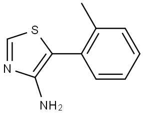 4-Amino-5-(2-tolyl)thiazole 化学構造式