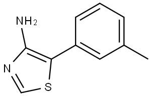 4-Amino-5-(3-tolyl)thiazole,1368635-82-8,结构式