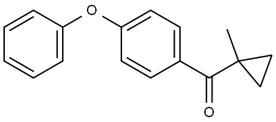 (1-Methylcyclopropyl)(4-phenoxyphenyl)methanone Structure