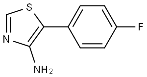 4-Amino-5-(4-fluorophenyl)thiazole 结构式