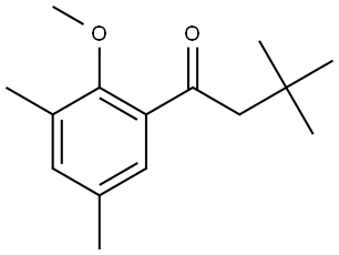 1-(2-Methoxy-3,5-dimethylphenyl)-3,3-dimethyl-1-butanone Structure