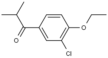 1-(3-chloro-4-ethoxyphenyl)-2-methylpropan-1-one,1368869-82-2,结构式