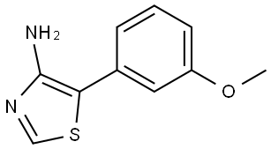 4-Amino-5-(3-methoxyphenyl)thiazole,1368874-19-4,结构式