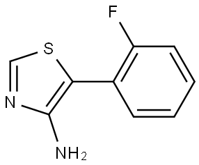 4-Amino-5-(2-fluorophenyl)thiazole 结构式