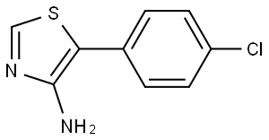 4-Amino-5-(4-chlorophenyl)thiazole Struktur