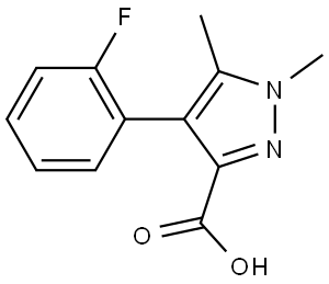 1H-Pyrazole-3-carboxylic acid, 4-(2-fluorophenyl)-1,5-dimethyl-|