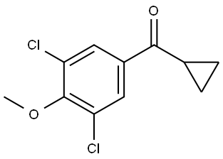 cyclopropyl(3,5-dichloro-4-methoxyphenyl)methanone,1369135-54-5,结构式