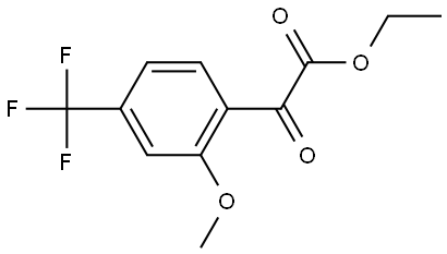Ethyl 2-methoxy-α-oxo-4-(trifluoromethyl)benzeneacetate,1369195-54-9,结构式