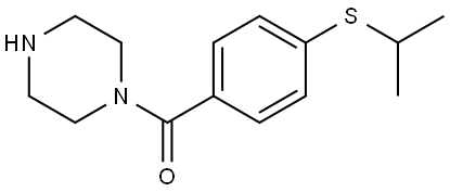 4-[(1-Methylethyl)thio]phenyl]-1-piperazinylmethanone,1369207-76-0,结构式