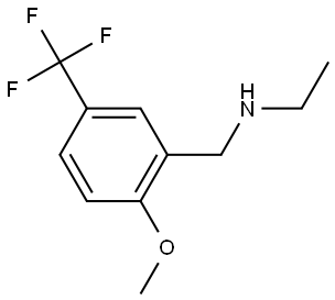 N-Ethyl-2-methoxy-5-(trifluoromethyl)benzenemethanamine Structure