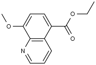 Ethyl 8-methoxy-5-quinolinecarboxylate 结构式