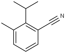 3-Methyl-2-(1-methylethyl)benzonitrile 化学構造式