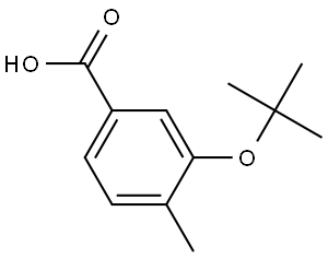 3-(Tert-butoxy)-4-methylbenzoic acid Struktur