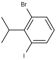 1-Bromo-3-iodo-2-(1-methylethyl)benzene 结构式