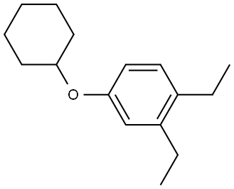 4-(Cyclohexyloxy)-1,2-diethylbenzene,1369863-26-2,结构式
