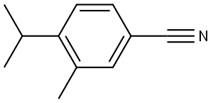 3-Methyl-4-(1-methylethyl)benzonitrile Struktur