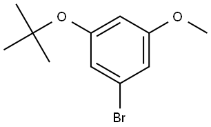 1-Bromo-3-(tert-butoxy)-5-methoxybenzene 化学構造式