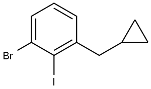1-bromo-3-(cyclopropylmethyl)-2-iodobenzene,1369931-96-3,结构式