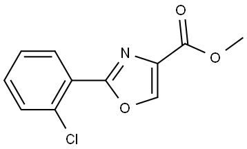 methyl 2-(2-chlorophenyl)oxazole-4-carboxylate Structure