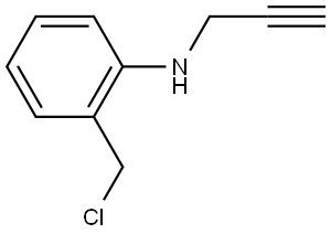 2-(氯甲基)-N-(丙-2-炔-1-基)苯胺, 137105-09-0, 结构式