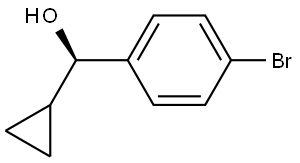 (R)-(4-bromophenyl)(cyclopropyl)methanol Structure
