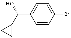 (S)-(4-bromophenyl)(cyclopropyl)methanol 结构式