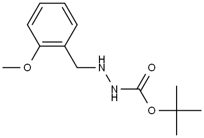 tert-butyl 2-(2-methoxybenzyl)hydrazine-1-carboxylate Struktur