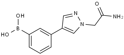 Boronic acid, B-[3-[1-(2-amino-2-oxoethyl)-1H-pyrazol-4-yl]phenyl]- Structure