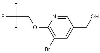 5-Bromo-6-(2,2,2-trifluoroethoxy)-3-pyridinemethanol Structure