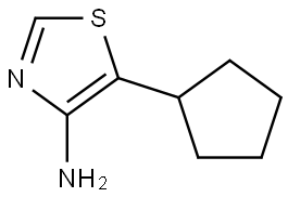 4-Amino-5-cyclopentylthiazole Structure