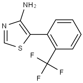 4-Amino-5-(2-trifluoromethylphenyl)thiazole,1374665-05-0,结构式