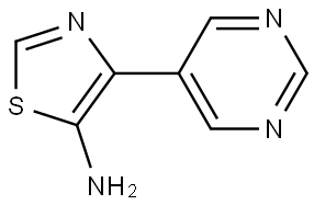 5-Amino-4-(5-pyrimidyl)thiazole Struktur