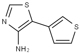 4-Amino-5-(3-thienyl)thiazole Struktur