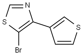 5-Bromo-4-(3-thienyl)thiazole Struktur