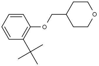 4-[[2-(1,1-Dimethylethyl)phenoxy]methyl]tetrahydro-2H-pyran 结构式