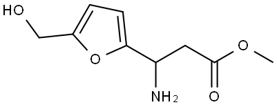 METHYL 3-AMINO-3-[5-(HYDROXYMETHYL)FURAN-2-YL]PROPANOATE,1378738-88-5,结构式