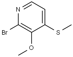 2-Bromo-3-methoxy-4-(methylthio)pyridine 结构式