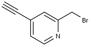 2-(溴甲基)-4-乙炔基吡啶 结构式