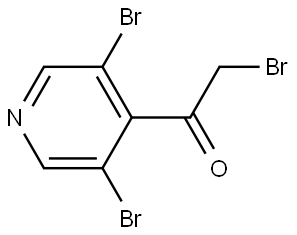 2-Bromo-1-(3,5-dibromo-4-pyridinyl)ethanone Structure