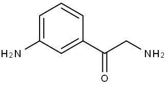 2-Amino-1-(3-aminophenyl)ethanone 结构式